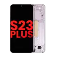 OLED Assembly With Frame Compatible For Samsung Galaxy S23 Plus (US & International) (Aftermarket Plus) (Lavender)