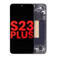 OLED Assembly With Frame Compatible For Samsung Galaxy S23 Plus (US & International) (Aftermarket Plus) (Phantom Black)