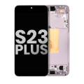 OLED Assembly With Frame Compatible For Samsung Galaxy S23 Plus 5G (US & International) (Used OEM Pull: Grade A) (Lavender)