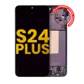 OLED Assembly With Frame Compatible For Samsung Galaxy S24 Plus 5G (US & International Version) (Refurbished) (Onyx Black)
