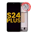 OLED Assembly With Frame Compatible For Samsung Galaxy S24 Plus 5G (US & International Version) (Refurbished) (Amber Yellow)