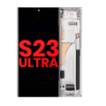 OLED Assembly With Frame Compatible For Samsung Galaxy S23 Ultra (US & International) (Aftermarket Plus) (Sky Blue)