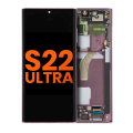 OLED Assembly With Frame Compatible For Samsung Galaxy S22 Ultra 5G (Blemish: Grade A) (Burgundy)