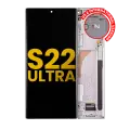 OLED Assembly With Frame Compatible For Samsung Galaxy S22 Ultra 5G (US & International Version) (Refurbished) (Phantom White)