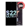 OLED Assembly With Frame Compatible For Samsung Galaxy S22 Ultra 5G (Service Pack) (Phantom Black)