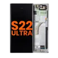 OLED Assembly With Frame Compatible For Samsung Galaxy S22 Ultra 5G (Blemish: Grade B) (Phantom White)