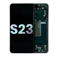 OLED Assembly With Frame Compatible For Samsung Galaxy S23 5G (US & International) (Service Pack) (Phantom Black)