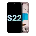OLED Assembly With Frame Compatible For Samsung Galaxy S22 5G (Service Pack) (Pink Gold)