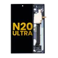 OLED Assembly With Frame Compatible For Samsung Galaxy Note 20 Ultra 5G (Refurbished) (Mystic Black)