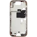 Mid-Frame Housing With Power And Volume Button Compatible For iPhone 16 Pro (International Version) (Used OEM Pull: Grade A) (Desert Titanium)