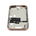 Mid-Frame Housing With Power And Volume Button Compatible For iPhone 16 Pro (International Version) (Used OEM Pull: Grade A) (Desert Titanium)