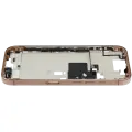 Mid-Frame Housing With Power And Volume Button Compatible For iPhone 16 Pro (International Version) (Used OEM Pull: Grade A) (Desert Titanium)