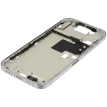 Mid-Frame Housing With Power And Volume Button Compatible For iPhone 16 Pro max (International Version) (Used OEM Pull: Grade A) (White Titanium)
