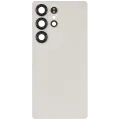 Back Cover Glass With Camera Lens Compatible For Samsung Galaxy S25 Ultra 5G (No Logo) (Aftermarket Plus) (Titanium Pink Gold)