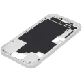 Mid-Frame Housing With Power And Volume Button Compatible For iPhone 16 (International Version) (Used OEM Pull: Grade A) (White)