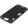 Mid-Frame Housing With Power And Volume Button Compatible For iPhone 16 Plus (International Version) (Used OEM Pull: Grade A) (Black)