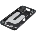 Mid-Frame Housing With Power And Volume Button Compatible For iPhone 16 Plus (International Version) (Used OEM Pull: Grade A) (Black)