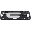 Mid-Frame Housing With Power And Volume Button Compatible For iPhone 16 Plus (International Version) (Used OEM Pull: Grade A) (Black)