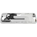Mid-Frame Housing With Power And Volume Button Compatible For iPhone 16 Plus  (International Version) (Used OEM Pull: Grade A) (White)