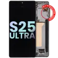 OLED Assembly With Frame Compatible For Samsung Galaxy S25 Ultra 5G (Service Pack )(US & International) (Titanium Black)