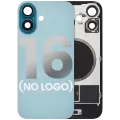 Back Glass With Steel Plate With MagSafe Magnet Pre-Installed Compatible For iPhone 16 (No Logo) (Teal)