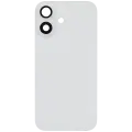Back Glass With Steel Plate With MagSafe Magnet Pre-Installed Compatible For iPhone 16 (No Logo) (White)