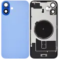 Back Glass With Steel Plate With MagSafe Magnet Pre-Installed Compatible For iPhone 16 Plus (No Logo) (Ultramarine)