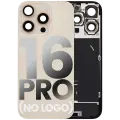 Back Glass With Steel Plate With Wireless NFC Charging MagSafe Magnet & Flashlight Flex Compatible For iPhone 16 Pro  (No Logo) (Desert Titanium)