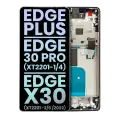 LCD Assembly With Frame Compatible For Motorola Moto Edge Plus / Edge 30 Pro (XT2201-1/4) / Edge X30 5G (XT2201 -2/6 /2022) (Genuine OEM) (Black)