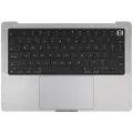 Top Case With Keyboard Compatible For MacBook Pro 14" (A2918 / Late 2023)(US Keyboard) (Space Gray)
