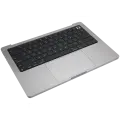 Top Case With Keyboard Compatible For MacBook Pro 14" (A2918 / Late 2023)(US Keyboard) (Space Gray)