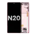 OLED Assembly With Frame Compatible For Samsung Galaxy Note 20 5G (Used OEM Pull: Grade B/C) (Mystic Bronze)