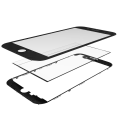 3 in 1 (Front Glass + Frame + OCA Pre-Installed) Compatible For iPhone 5S (2 Pack) (Black)