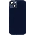 Back Glass With Steel Plate With Wireless NFC Charging MagSafe Magnet & Flashlight Flex Compatible For iPhone 14 (Used OEM Pull: Grade B) (Midnight)