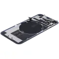 Back Glass With Steel Plate With Wireless NFC Charging MagSafe Magnet & Flashlight Flex Compatible For iPhone 14 (Used OEM Pull: Grade B) (Starlight)