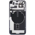 Back Glass With Steel Plate With Wireless NFC Charging MagSafe Magnet & Flashlight Flex Compatible For iPhone 14 Plus (Used OEM Pull: Grade B) (Purple)