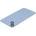 Back Glass With Steel Plate With Wireless NFC Charging MagSafe Magnet & Flashlight Flex Compatible For iPhone 14 Plus (Used OEM Pull: Grade B) (Blue)