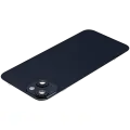 Back Glass With Steel Plate With Wireless NFC Charging MagSafe Magnet & Flashlight Flex Compatible For iPhone 14 Plus (Used OEM Pull: Grade B) (Midnight)