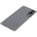 Back Cover Glass With Camera Lens Compatible For Samsung Galaxy S25 Edge (No Logo) (Aftermarket Plus) (Titanium Silver)