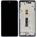 LCD Assembly With Frame Compatible For Motorola Moto G75 5G (XT2437 / 2024) (Refurbished) (Aqua Blue)