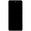 LCD Assembly With Frame Compatible For Motorola Moto G75 5G (XT2437 / 2024) (Refurbished) (Charcoal Gray)