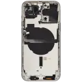 Back Housing W/ Small Components Pre-Installed Compatible For iPhone 13 Pro Max (International Version) (Used OEM Pull: Grade B) (Silver)