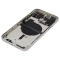 Back Housing W/ Small Components Pre-Installed Compatible For iPhone 13 Pro Max (International Version) (Used OEM Pull: Grade C) (Silver)