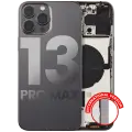 Back Housing W/ Small Components Pre-Installed Compatible For iPhone 13 Pro Max (International Version) (Used OEM Pull: Grade A) (Graphite)