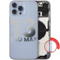 Back Housing W/ Small Components Pre-Installed Compatible For iPhone 13 Pro Max (International Version) (Used OEM Pull: Grade C) (Sierra Blue)