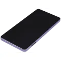 OLED Assembly With Frame Compatible For Motorola Moto G86 / G86 Power 5G (XT2527 / 2025) (Refurbished) (Cosmic Sky)