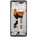 OLED Assembly With Frame Compatible For Motorola Moto G86 / G86 Power 5G (XT2527 / 2025) (Refurbished) (Cosmic Sky)