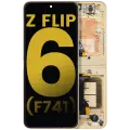 Inner OLED Assembly With Frame Compatible For Samsung Galaxy Z Flip 6 (F741) (US & International) (Refurbished) (Yellow) 