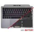 Top Case Assembly With Battery And Keyboard Compatible For MacBook Pro 13" M2 (A2338 / Late 2020) (Space Gray) (UK Keyboard)
