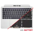 Top Case Assembly With Battery And Keyboard Compatible For MacBook Pro 13" M2 (A2338 / Late 2020) (Silver) (US Keyboard)